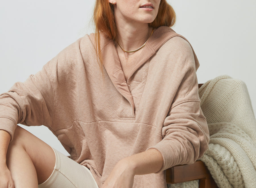 double faced pullover