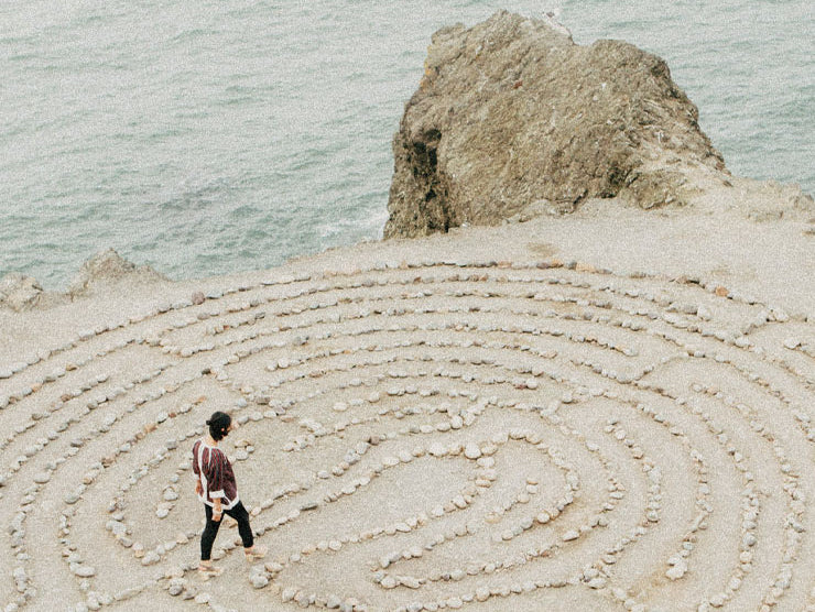 Drawing Toward The Center: Labyrinths Through Time and Space by Mara Fisher