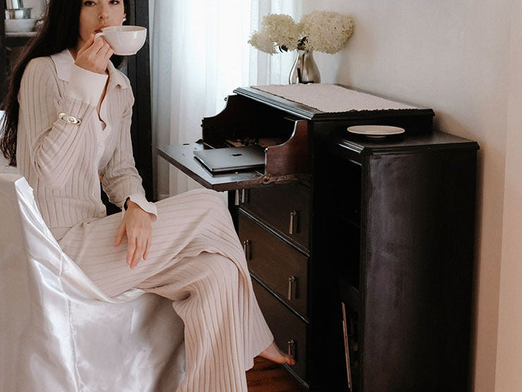 Lunya Nightstand - Quiet Rituals of WFH with Mandy Pierce - Read More