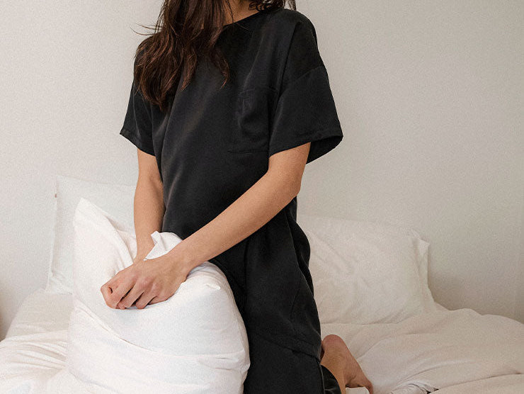 Lunya Nightstand - How to Fall Asleep Fast With New Sheets