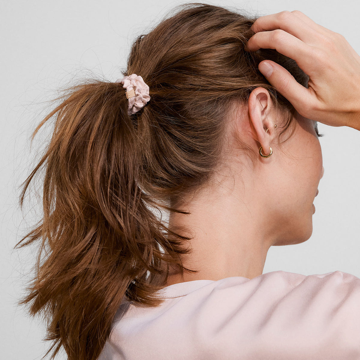 Lunya 3pk Washable Silk Thin Scrunchie - #Deep Blue/Delicate Pink/Immersed Black