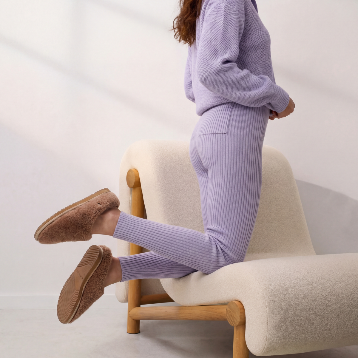 Lunya Loungewear Cottonsilk™ Ribbed Legging - #Purple