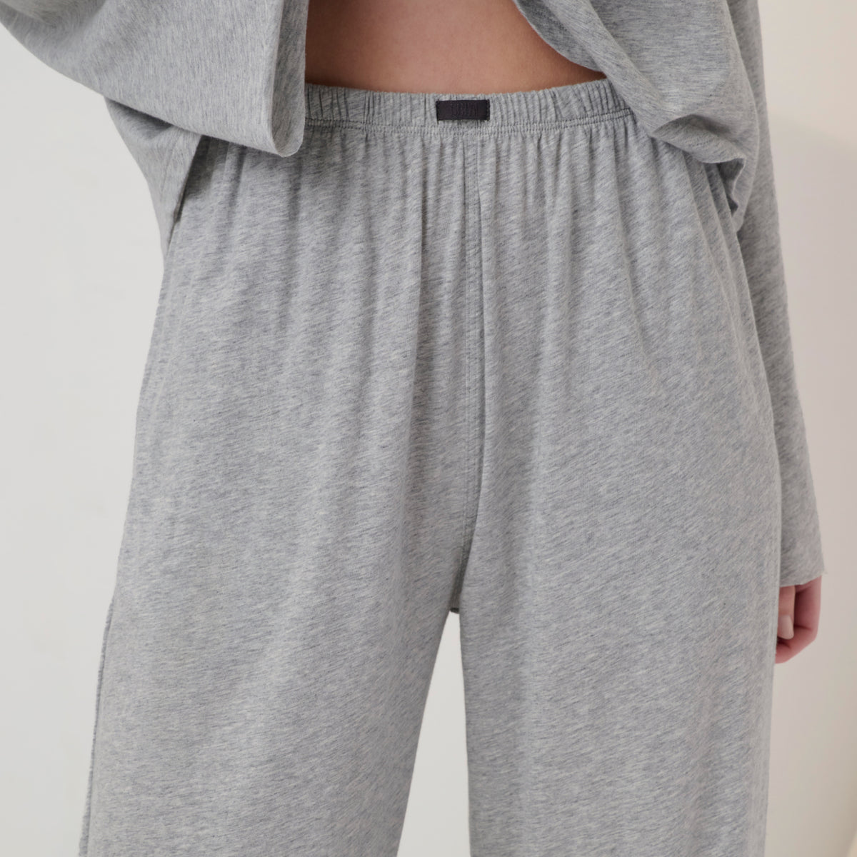 Lunya Pajamas- ORGANIC PIMA STRAIGHT LEG PANT #Storm Grey Heather