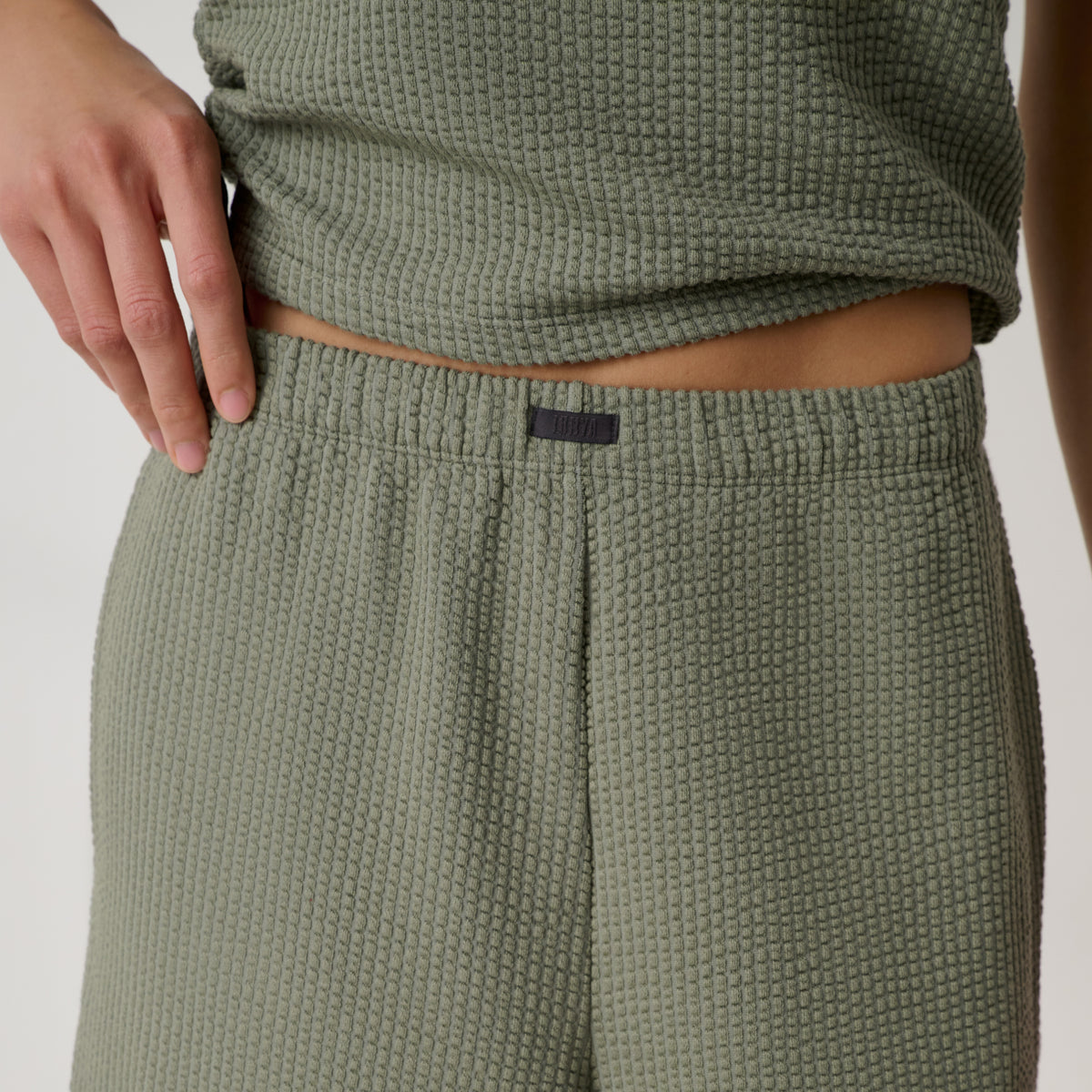 Lunya Pajamas - Organic Cotton Seersucker Pant #Fresh Herb