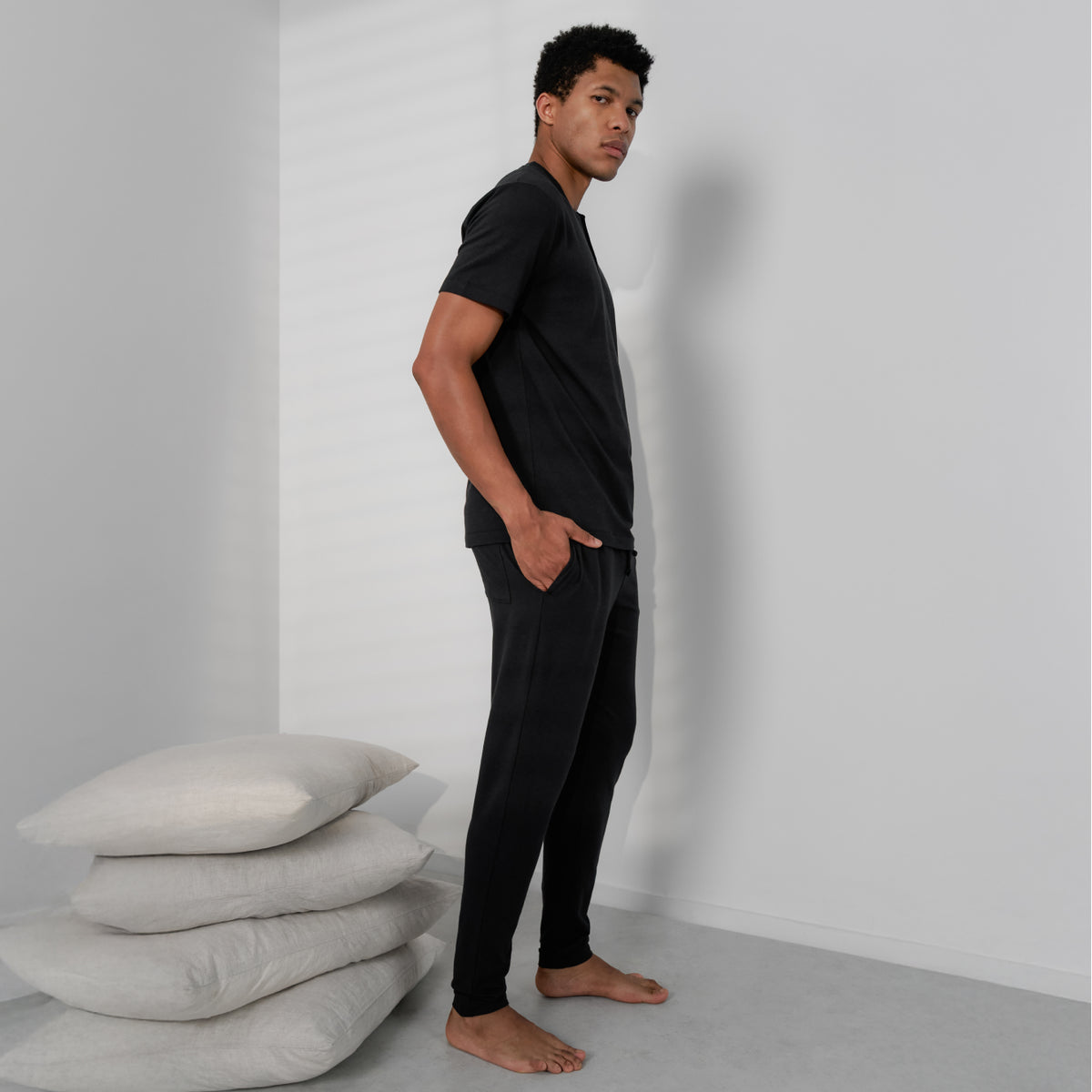 Lunya Pajamas Men's Slumberknit™ Pant - #Immersed Black