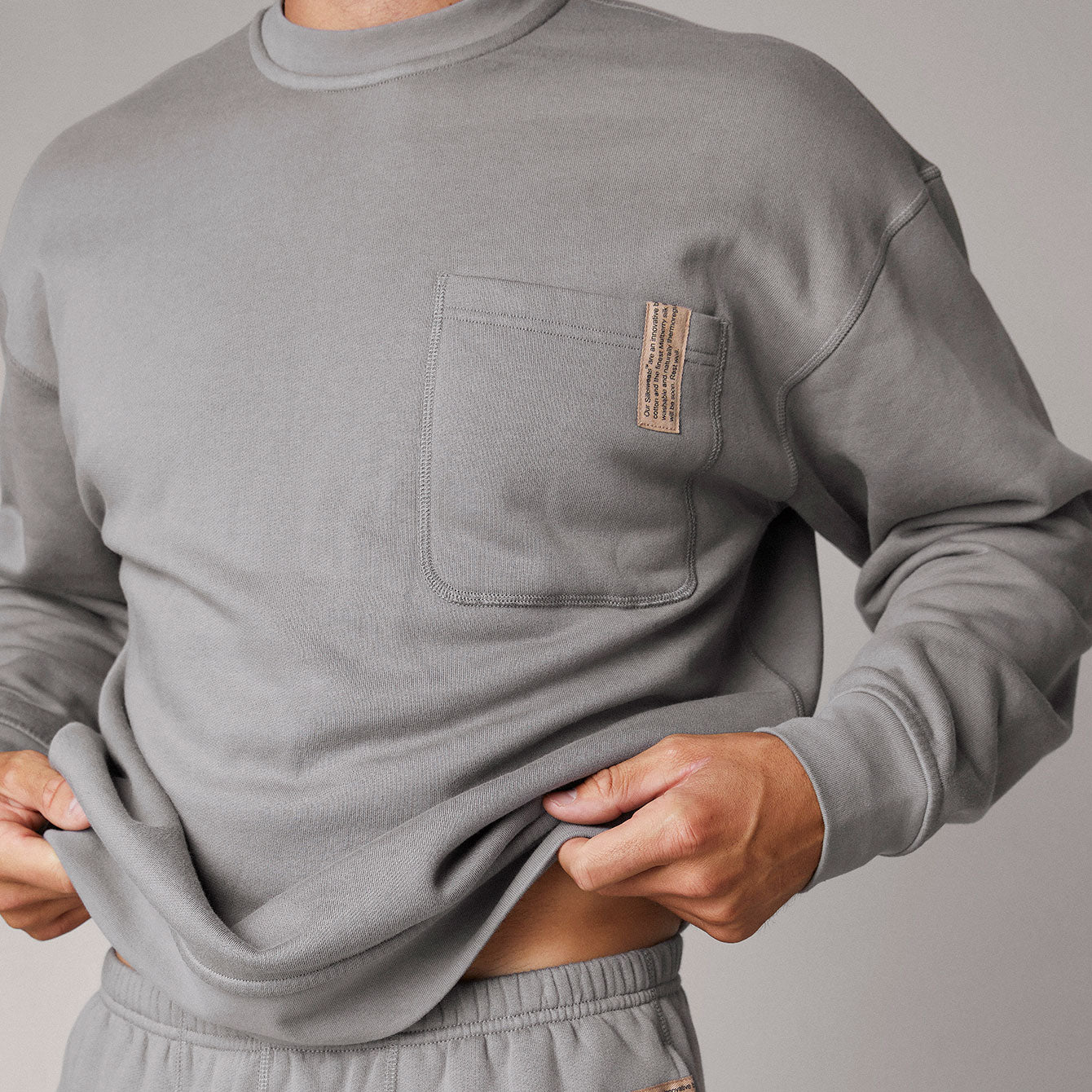 Men’s Silksweats™ Reversible Pocket Sweatshirt - Ebbing Fog / S