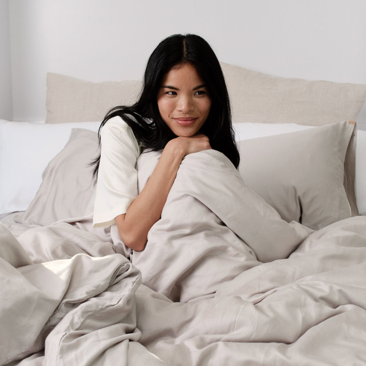 Lunya Bedding - THE QUINTESSENTIAL SHEET SET #MORNING FOG