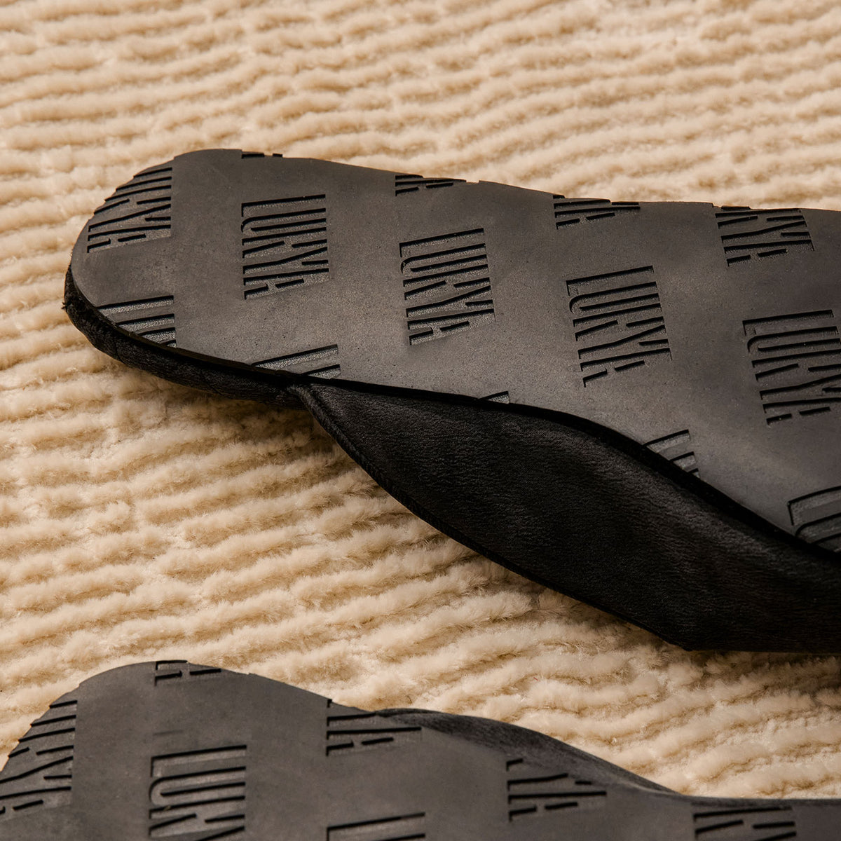 Lunya Footwear The Silk Slipper - #Immersed Black
