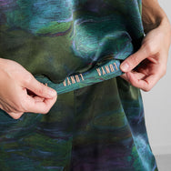 Washable Silk Cami Pant Set - #Waterlily Large/Immersed Black
