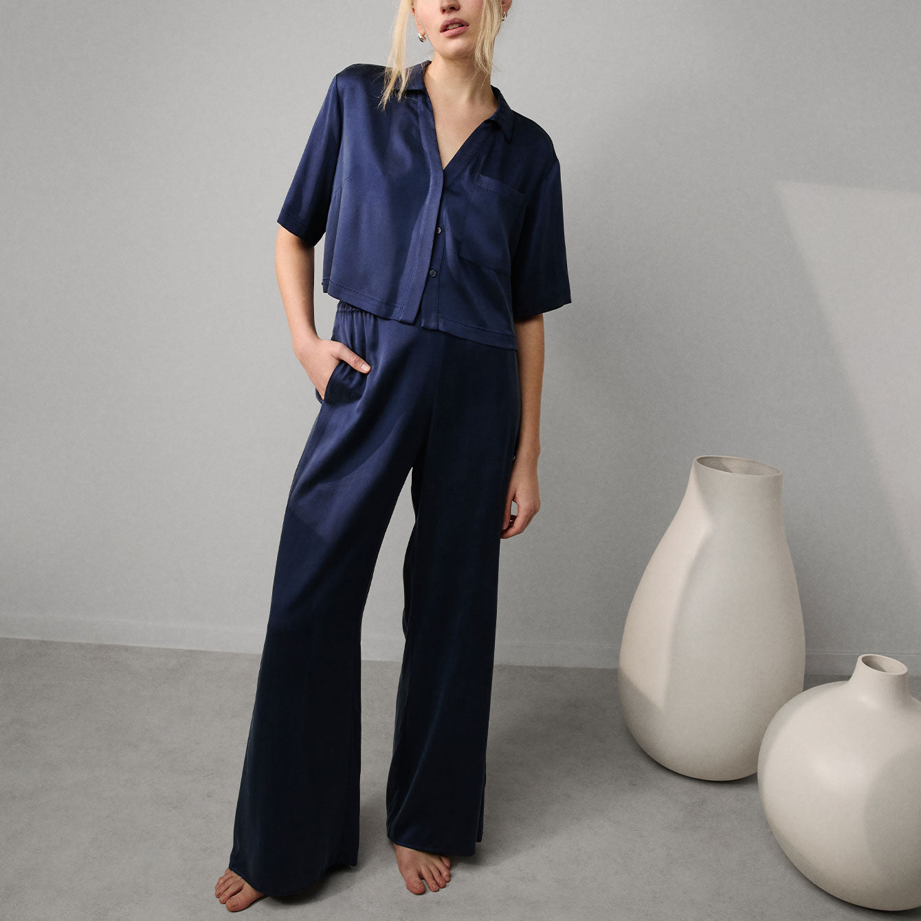 Washable Silk High Rise Pant Set Lunya Washable Silk High Rise Pant Set Lunya