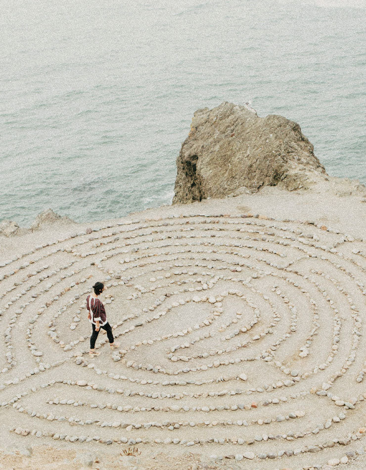 Drawing Toward The Center: Labyrinths Through Time and Space by Mara Fisher