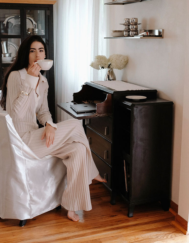 Lunya Nightstand - Quiet Rituals of WFH with Mandy Pierce - Read More