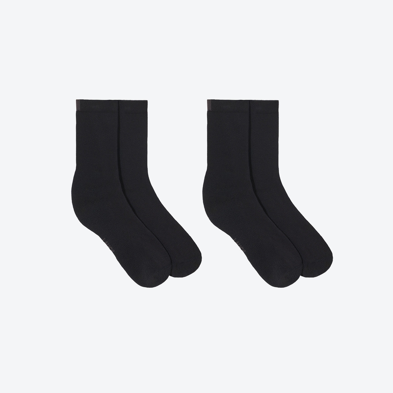 Lunya Accessories Men's 2 Pack Organic Cotton Socks - #Immersed Black