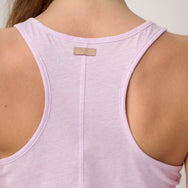 Lunya Pajamas - Organic Pima Curved Hem Tank #Dreamy Lilac Heather