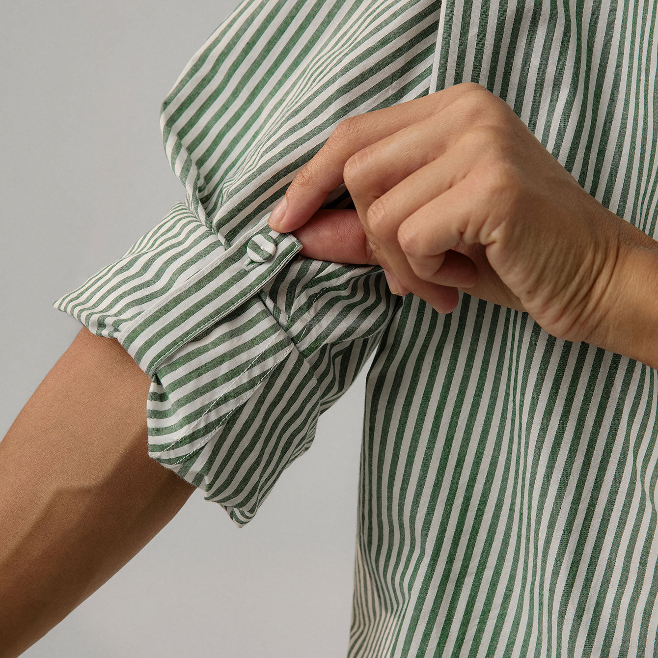 Lunya Loungewear Airy Cotton Curved Hem Shirt - #Overstory Stripe