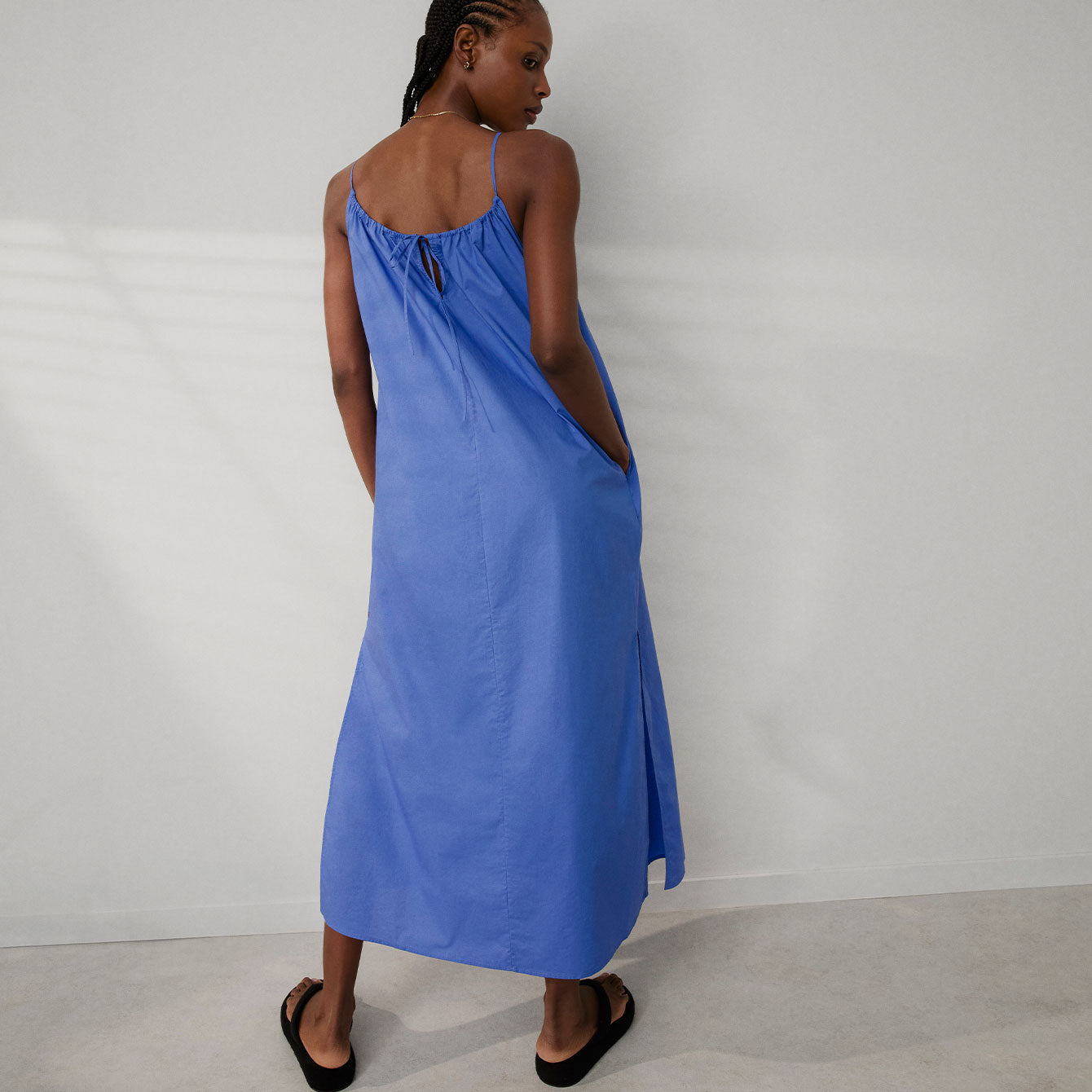 Lunya Pajamas Airy Cotton Maxi Dress - #Athenian Blue