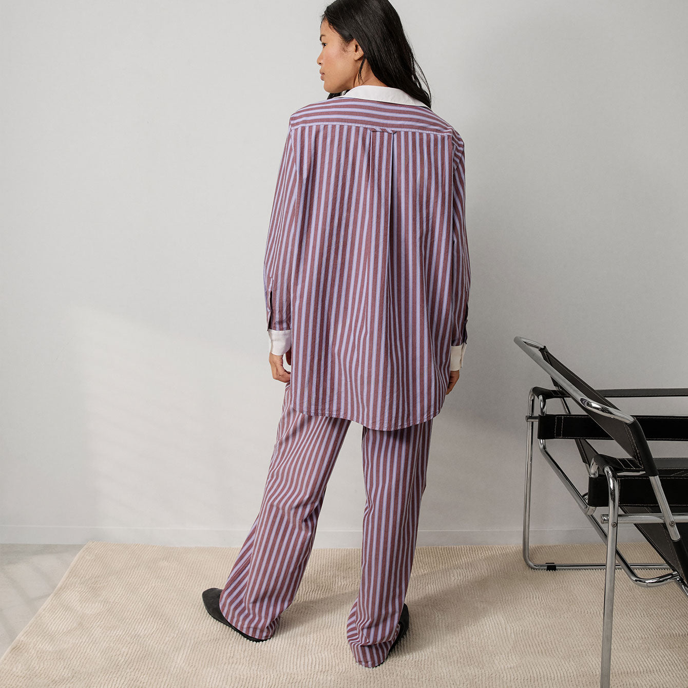Lunya Pajamas Airy Cotton Straight Leg Pant - Odyssey Stripe