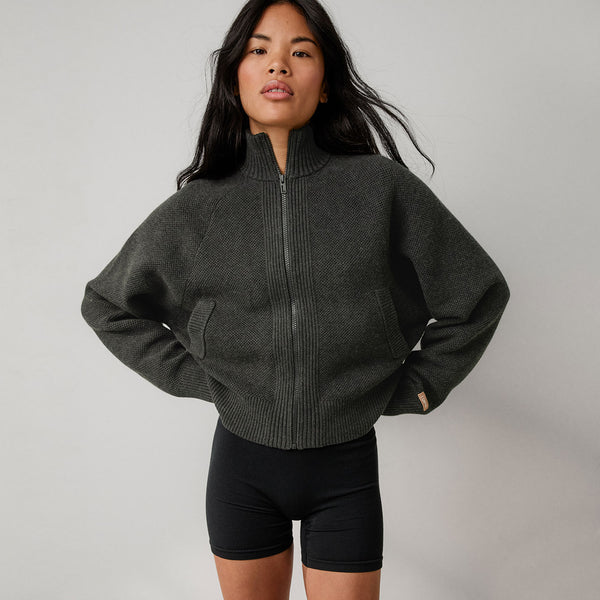 Cottonsilk™ Bomber Zip Up