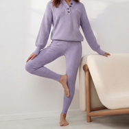 Lunya Loungewear Cottonsilk™ Ribbed Legging - #Serene Violet