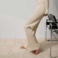 Lunya Loungewear Cottonsilk™ Ribbed Pant - #Calm Tan