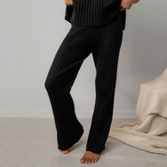Lunya Loungewear Cottonsilk™ Ribbed Pant - #Immersed Black