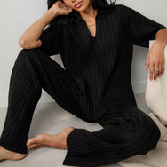 Lunya Loungewear Cottonsilk™ Ribbed Tunic - #Immersed Black