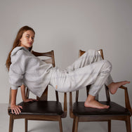 Women's Cozy Cotton Silk Relaxed Jogger - #Mellow Grey Heather