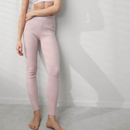 Lunya Loungewear Cozy Cotton Silk Ribbed Legging - #Delicate Pink