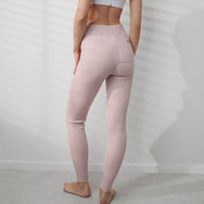 Lunya Loungewear Cozy Cotton Silk Ribbed Legging - #Delicate Pink