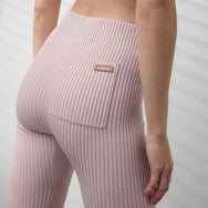 Lunya Loungewear Cozy Cotton Silk Ribbed Legging - #Delicate Pink