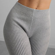 Lunya Cozy Cotton Silk Ribbed Legging - #Mellow Grey Heather