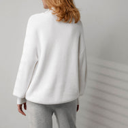 Lunya Sleepwear Cozy Cotton Silk Pocket Henley - #Sincere White
