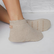 Cozy Cotton Silk Slipper Sock - #Oat Marl