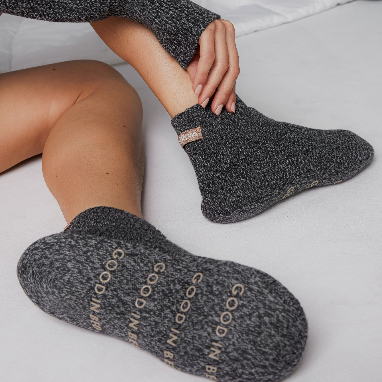 Cozy Cotton Silk Slipper Sock – Lunya