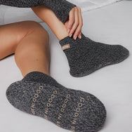 Cozy Cotton Silk Slipper Sock - #Speckled Tinsel