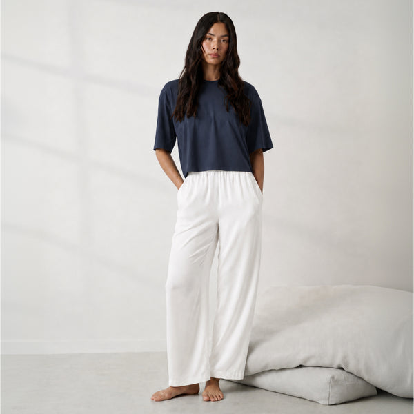 Organic Pima Cropped Easy Tee