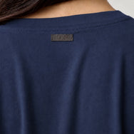 Lunya Pajamas - Organic Pima Cropped Easy Tee #Deep Blue