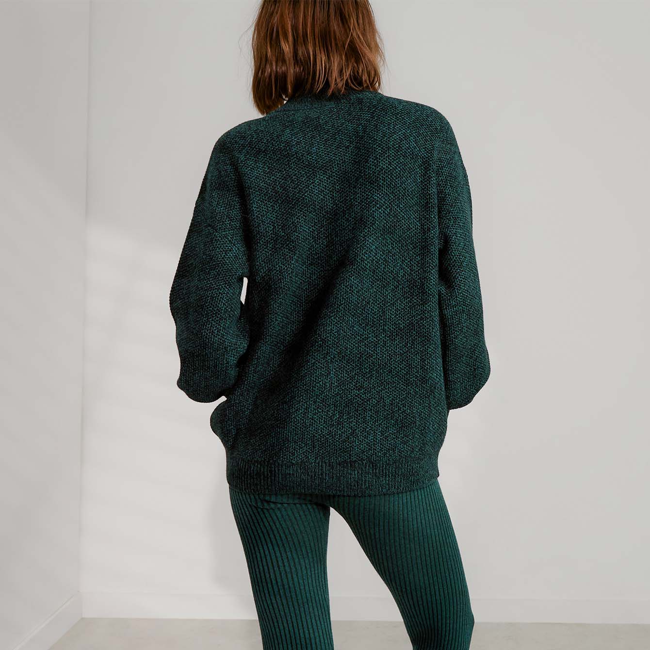 Lunya Loungewear Cottonsilk™ Pocket Henley - #Towering Pine Marl