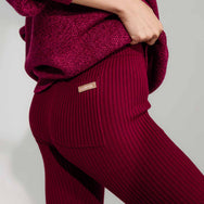 Lunya Loungewear Cottonsilk™ Ribbed Legging - #Imperial Garnet