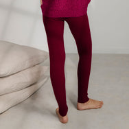 Lunya Loungewear Cottonsilk™ Ribbed Legging - #Imperial Garnet