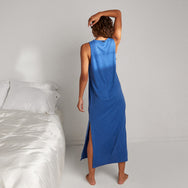Lunya Linen Knit Side Slit Tank Dress- #Sail Cerulean