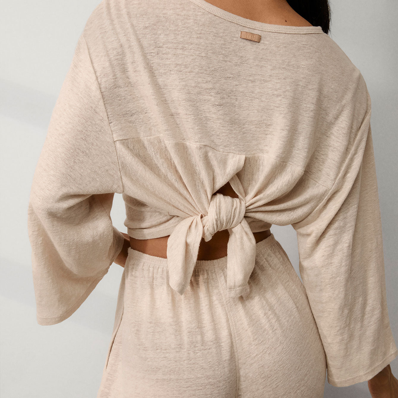 Lunya Loungewear Linen Knit Back Slit Top - #Yawning Oak