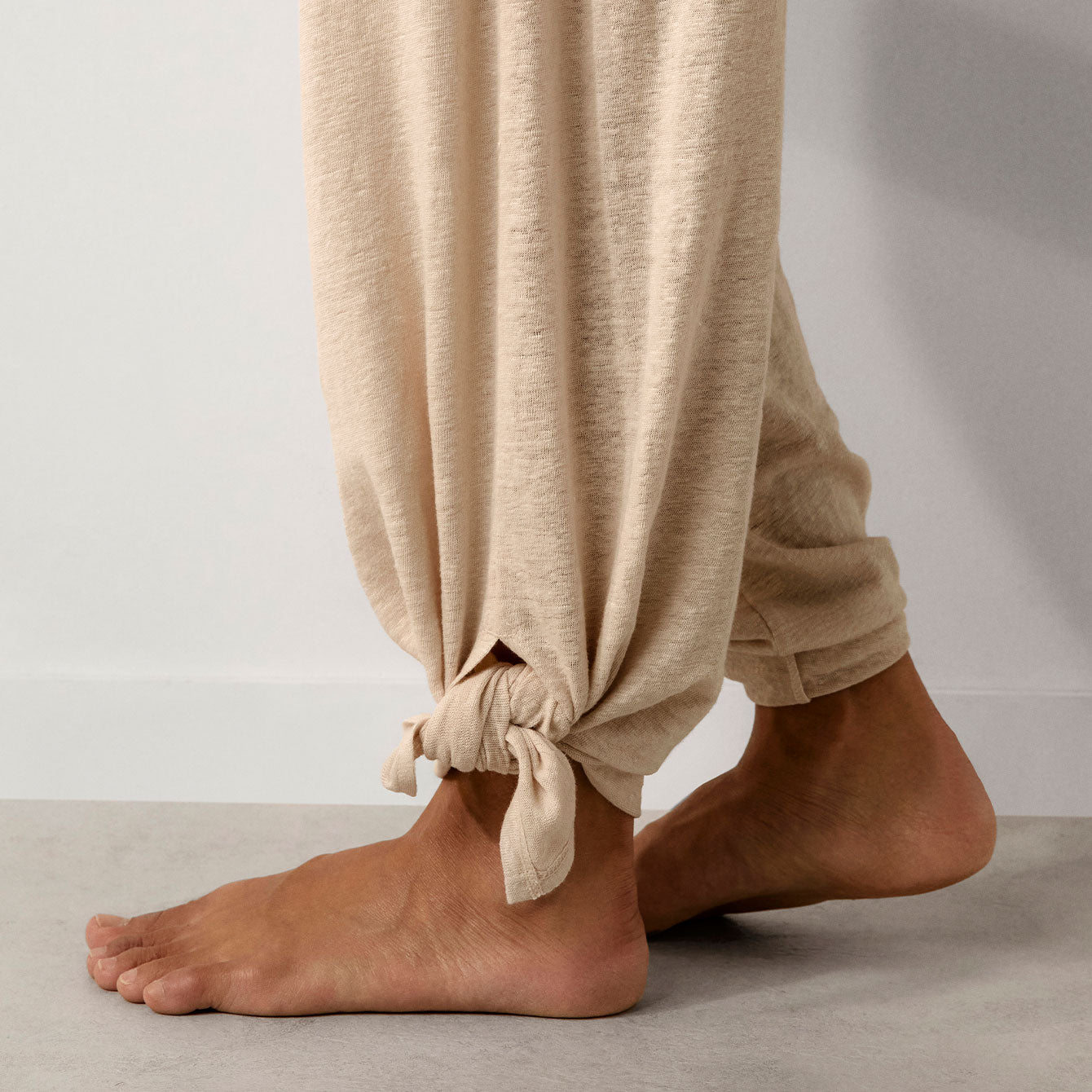 Lunya Loungewear Linen Knit Side Slit Pant - #Yawning Oak