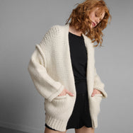 Lunya Loungewear Lofty Wool Whip Stitch Cardigan - #Waltzing Ivory