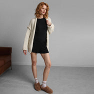 Lunya Loungewear Lofty Wool Whip Stitch Cardigan - #Waltzing Ivory