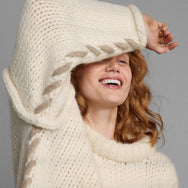 Lunya Loungewear Lofty Wool Whip Stitch Pullover - #Waltzing Ivory