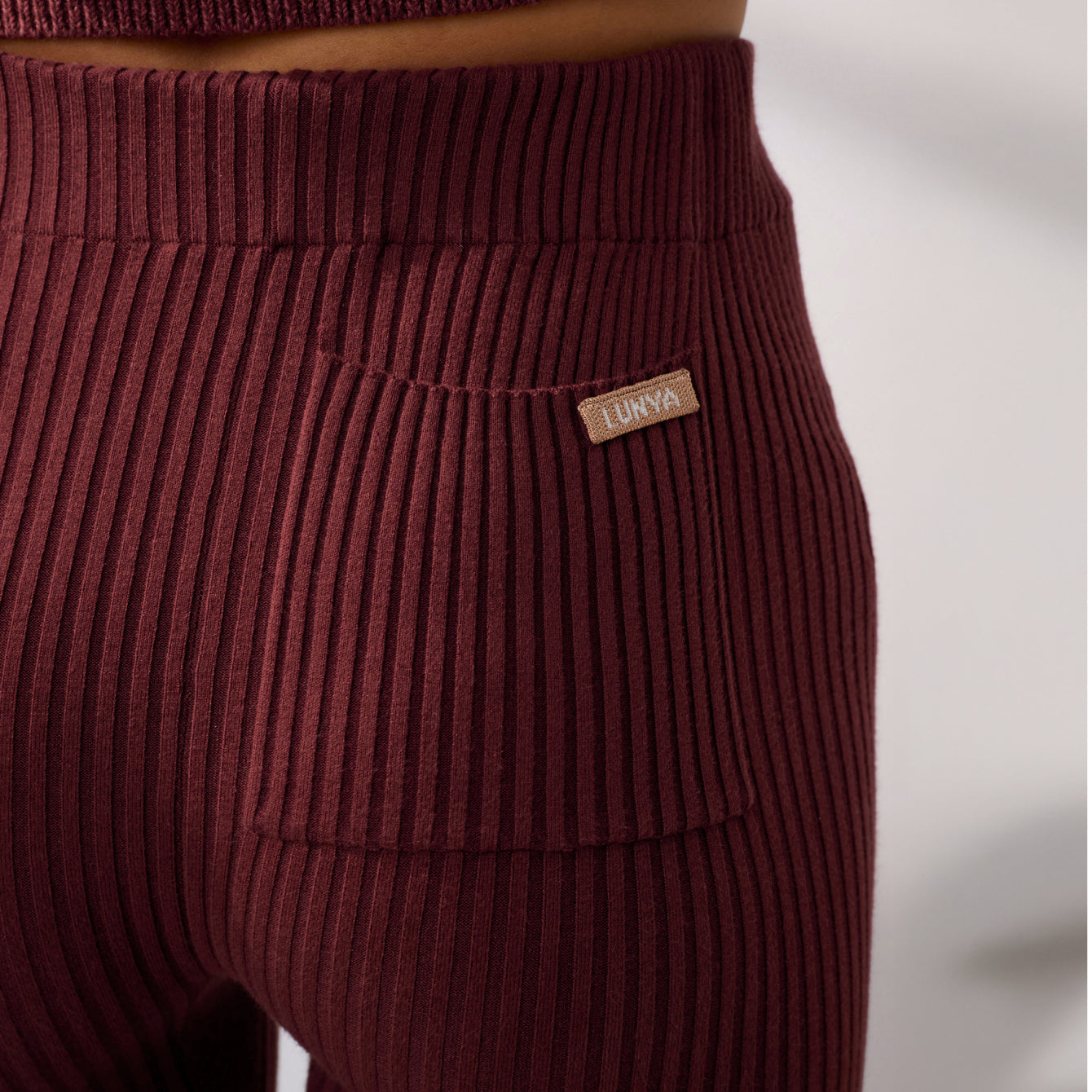 Gerippte Cottonsilk™-Leggings