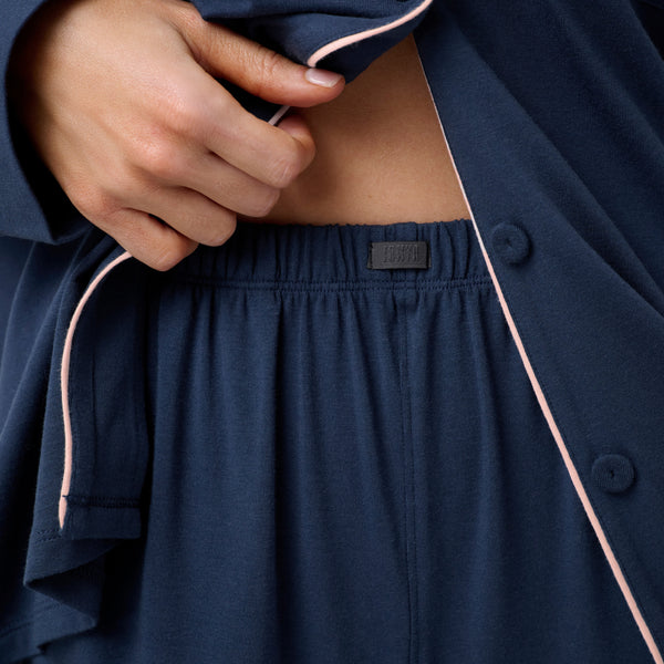 Slumberknit™ Shawl Collar Button Down Pant Set