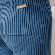 Lunya Loungewear Cottonsilk™ Ribbed Legging - #Twilight Blue