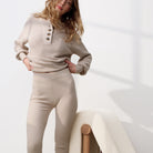 Lunya Loungewear Cottonsilk™ Pocket Henley - #Oat Marl
